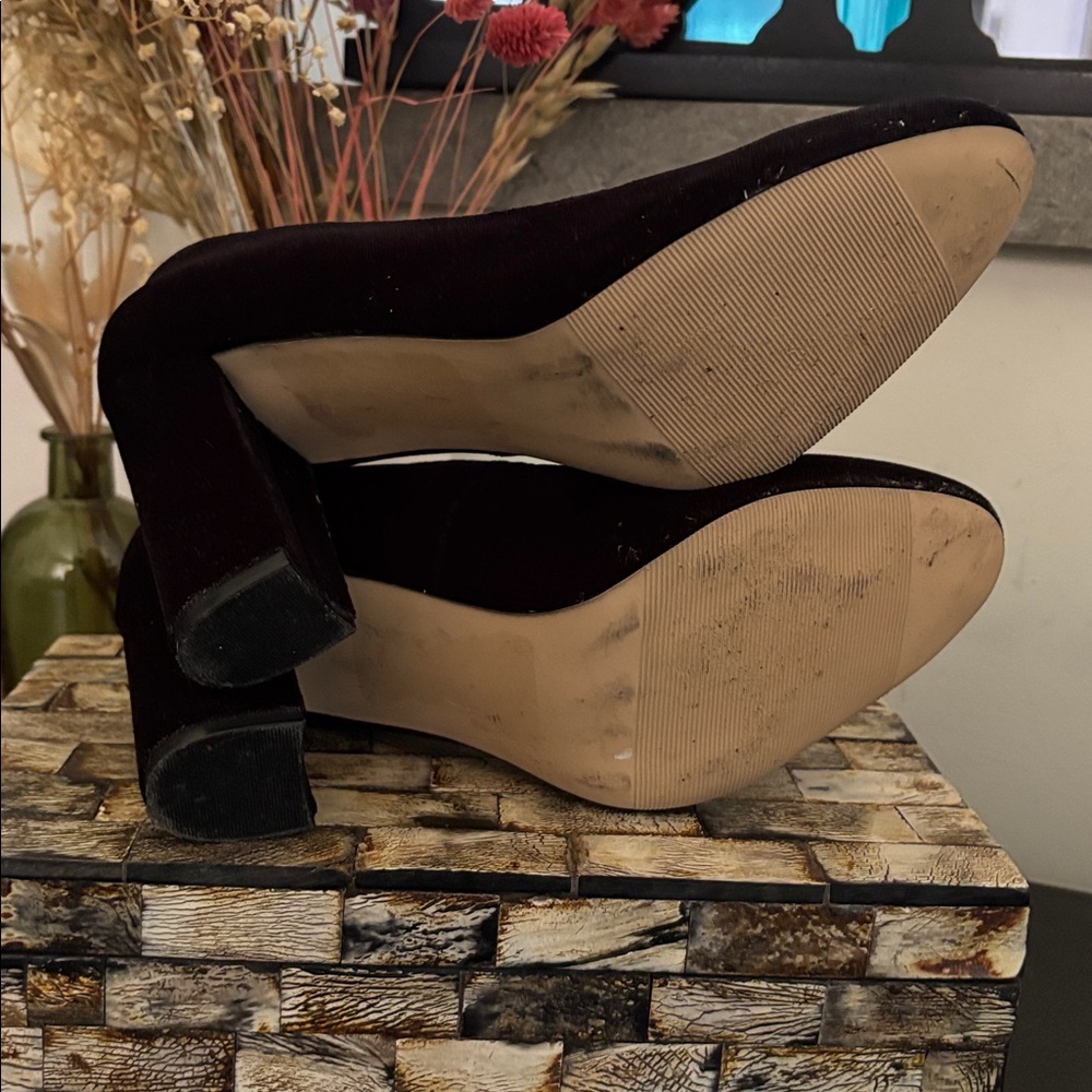 MADDEN GIRL (7.5) Buenos Black Fabric Pumps Round Toe - Picture 10 of 15